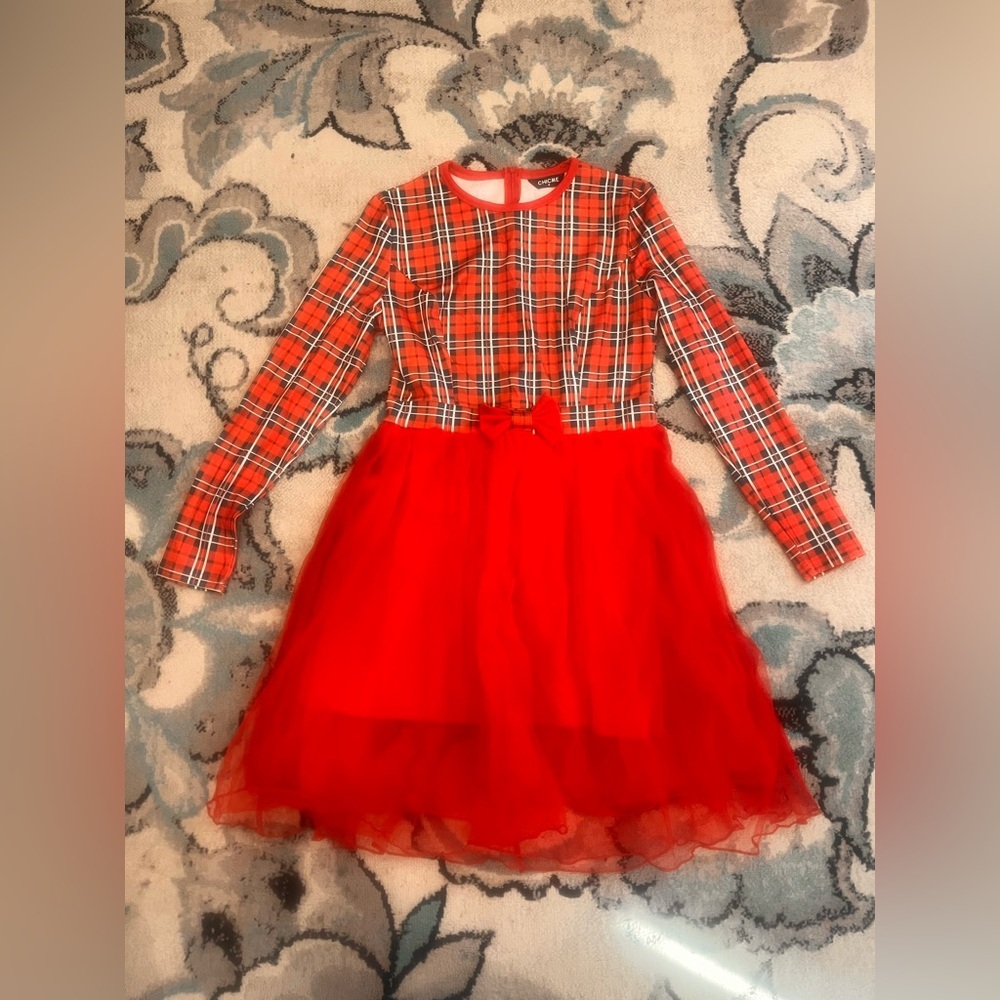 ChicMe Red and White Plaid Dress